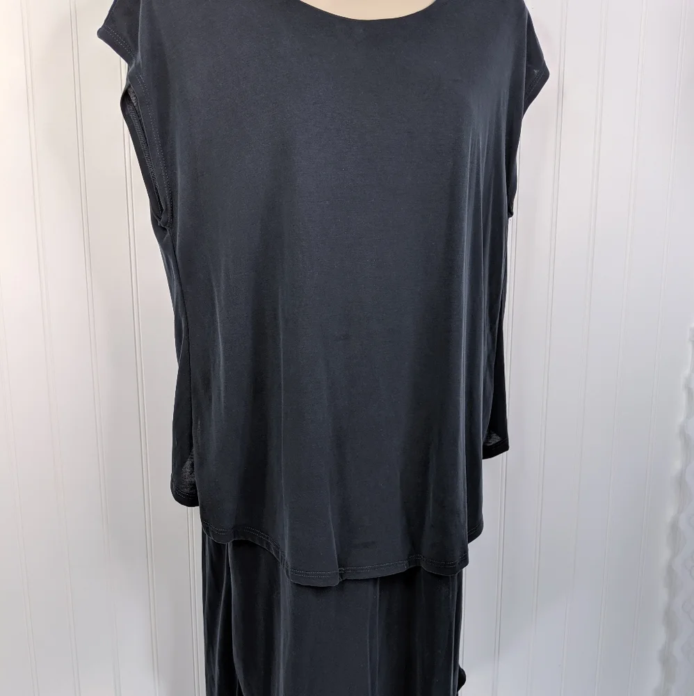 TROUVE Cape Open Back Modal Blend Dress Sz M - Picture 5 of 14